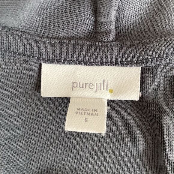 Pure Jill J. Jill Gray Open Front Cardigan Womens Size Small Modal Basic Staple - Picture 8 of 8